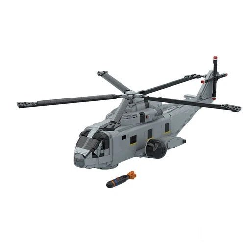Custom MOC-236058 AW-101 Multi-Purpose Helicopter Building Blocks Set (2285PCS)