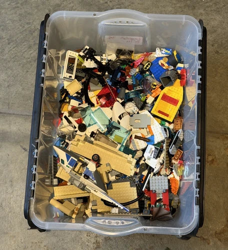 Lego Lot 16 Pounds Random Mixed Pieces Vintage Modern DC Star Wars Bulk lot 2/3