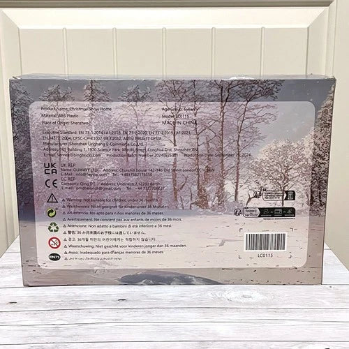 Christmas Story Snow Home Building Block Set Holiday Cabin New in Sealed Box