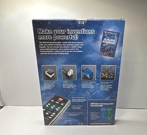 LEGO Mindstorms Ultimate Accessory Set 3801 New Sealed 45 Pieces Vintage 2000