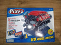 Playz V8 Combustion Engine Model Building Kit STEM Hobby Toy for Kids & Adults!
