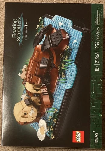 LEGO Ideas Floating Sea Otters Building Sets (1234 Pieces)- 21366 - NEW SEALD