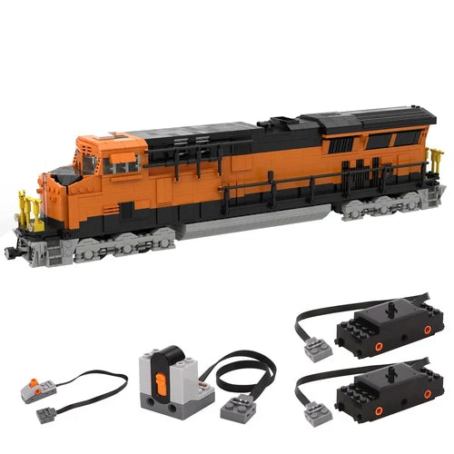 ES44AC BNSF- 8wide 1797+ Pieces Model MOC-38223 Building Blocks Toys Set