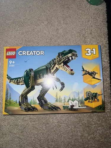 LEGO Creator 3 in 1 Dinosaur Building Set 31151 t.rex Toy New Sealed Box