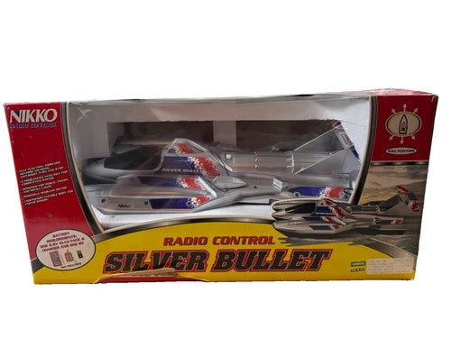 VTG Nikko Silver Bullet RC Racing Boat 49MHz Full Function NOB - Rare 9.6V