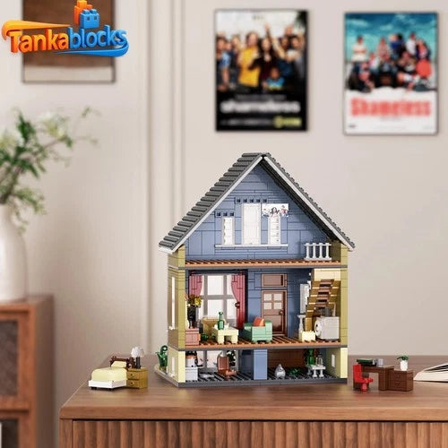 MOC Shameless Gallagher House Building Blocks TV Series Frank Fion 1058 pcs