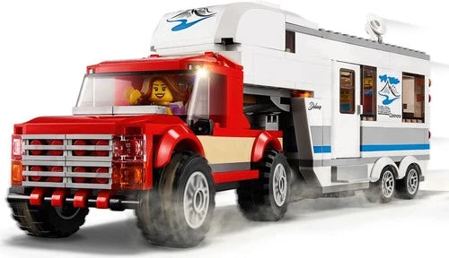 NEW Lego CITY 60182 Pickup & Caravan. Summer Camping Vacation. 5th wheel Trailer