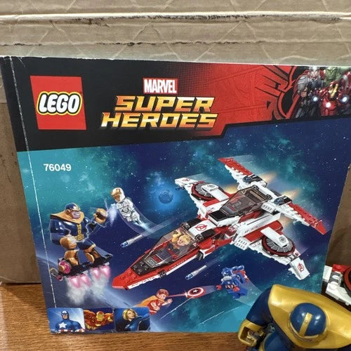 MEOW Super Heroes 76049 Avenjet Space Mission 99% Complete Missing Iron Man
