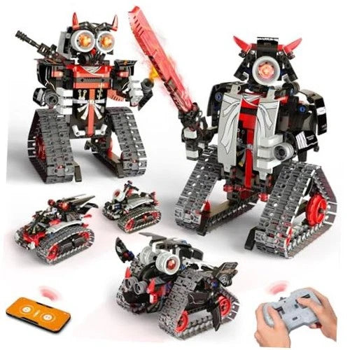 5-in-1 STEM RC Robot Building Kit - 443PCS, Gift for Boys Ages 8-13 \| STEM