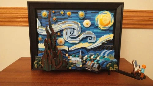 LEGO Vincent van Gogh - The Starry Night (21333) - All PartsMinifigManualsBox
