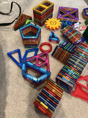Bulk Lot Genuine Magformers Magnetic Building Blocks 300 Pieces