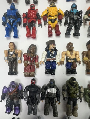 Mega Blocks Mini Figures Weapons Accessories Lot AS IS