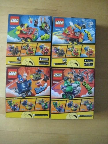LEGO DC & Marvel Super Hero lot of 4 sets - 76062 76063 76065 76066 NEW