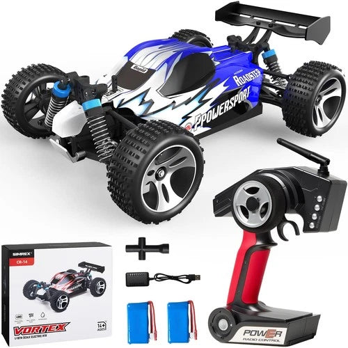 RC Car 1:18 Scale 4WD 40+ MPH High Speed Off-Road Truck Blue