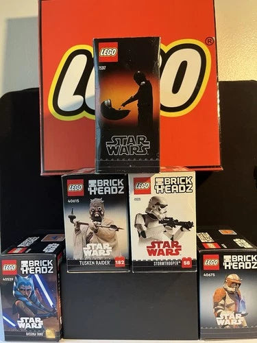 LEGO BRICK ‘H’EADZ Star Wars 40539, 40615, 41620, 40675, 75317. New. (QTY) 5.