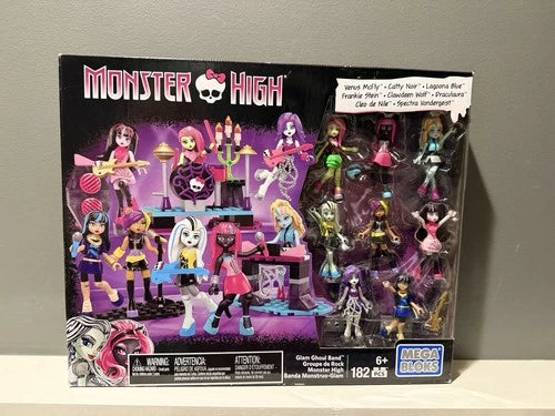Mega Bloks Monster High Glam Ghoul Band Building Kit Brand New In Box