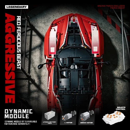Technic 1:10 FXX K EVO Supercars Building Blocks MOC 1889 Pieces