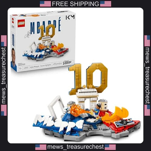 LEGO Kylian Mbappé Soccer Highlights Building Set 490 Pieces for Fans