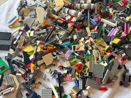 MEOW 9+ Pounds Bulk Lot Loose Mixed MEOW Pieces & Bricks Coast Guard Boat & MORE
