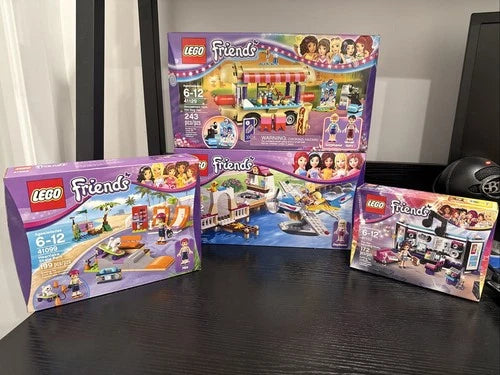 LEGO Friends: Amusement Park Recording Studio Heartlake 4 Set Lot