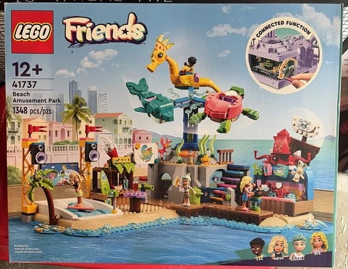 LEGO Friends Beach Amusement Park 41737 Building Set 1348 Pcs 2023 New Sealed
