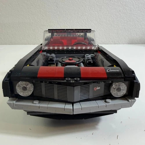 LEGO Icons Chevrolet Camaro Z28 10304 1969 Muscle Car Black Red Stripes Set