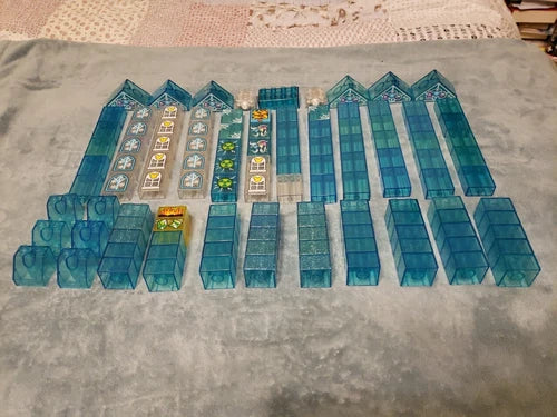 Lego Duplo Translucent Bricks 120 Blocks Blue Clear Yellow Angle Water Ice