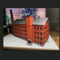 N Scale Norwich Silk Mill Building Model kit Railroad Structure (Gray color)