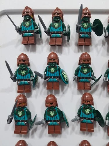 Lot Of 20 Lego Kraken Knight Minifigures 10 Male 10 Female 21358 Complete