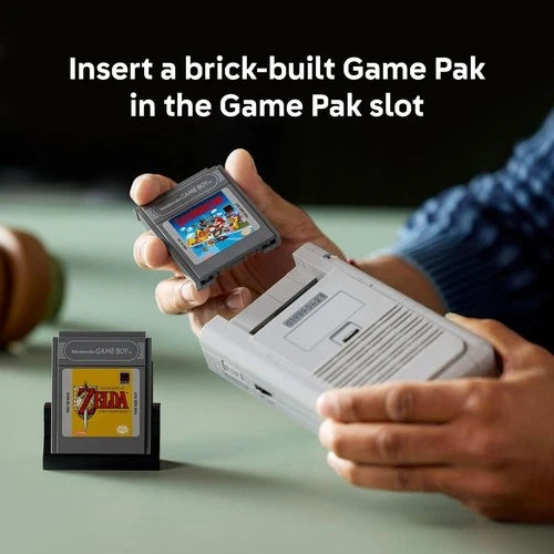 LEGO Super Mario Game Boy Retro Building Sets Collectible Model Game Paks Stand
