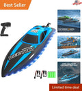 Fast 20MPH RC Boat with LED Lights - Perfect Outdoor Toy for Kids and Adults