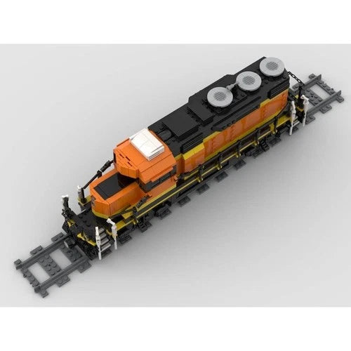 MOC-66357 SD28P Locomotive Train with Power Motor Building Blocks Set 1233 Pcs