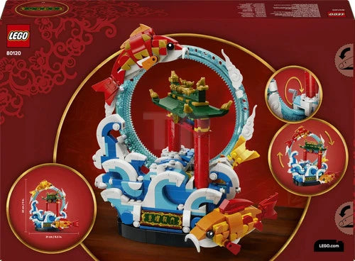 LEGO Chinese Festivals Prosperity Carp Leaping 80120 Building Toy Set New Gift