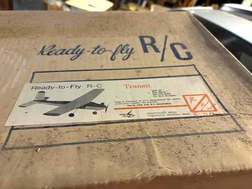 Vintage Lanier R/C Transit 65” Ready-to-Fly RC Airplane NOS Open Box Complete