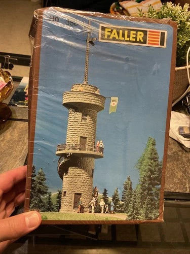 Faller 386 HO Scale Observation Tower Building Model Kit NEW SEALED Smashed Box