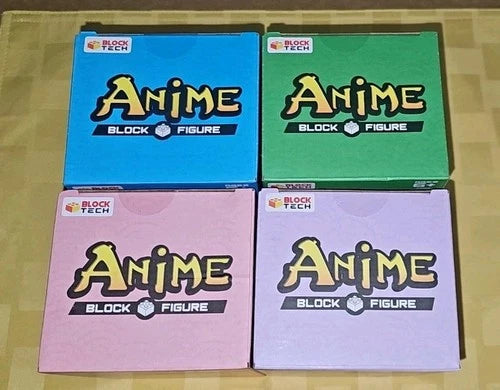 EvezBeadz New MIB 2022 Block Tech Anime Set Of 4 Building Toys Ages 6+ Retired