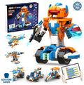 Robot Building Kit 12-in-1 Coding APP Remote STEM Toy 600 Blocks for Kids 8-12