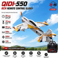 QIDI550 6CH RC Glider Airplane 2.4G 3D Flight Auto Balance Brushless Plane USA