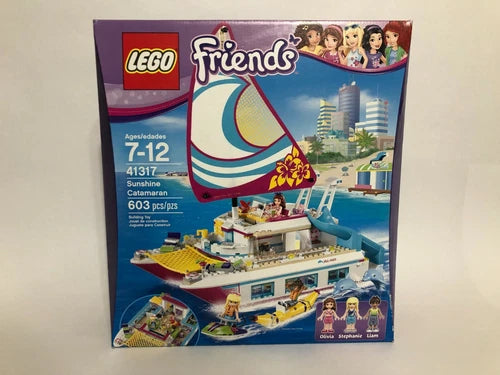 LEGO Friends 41317 Sunshine Catamaran - NEW - SEALED - RETIRED - DENTED BOX