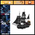 1424PCS Pearl Pirate Ship Mini Blocks Building Set - STEM Construction Toy for A