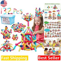 Colorful Magnetic Toy: 132pc STEM Building Blocks for Kids Ages 3-12, Gift Idea