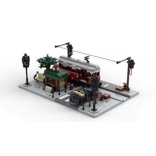 ZITIANYOUBUILD Trolley Crossing 1667 Pieces Building Toys Set Playset