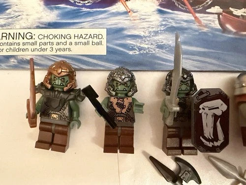 MEOW Castle Troll Warship (7048) Manuals 10 Minifigures Giant Troll Orcs Captain
