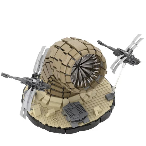 New 1724pcs Dune Sandworm & Ornithopter Building Blocks Scene Model Set Toy Gift