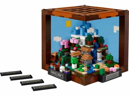 LEGO Minecraft the Crafting Table, Collectible Video Game Building Set with Mine