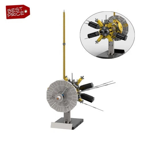 Space Cassini Huygens Probe Model with Base 2096 Parts Building Blocks Set