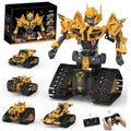 Robot Building Kit for Kids Ages 8-12, 5-in-1 STEM Construction Toys with Black