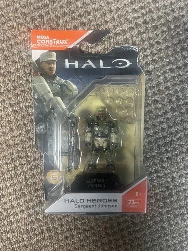 Halo Mega Construx Sergeant Johnson Figure Heroes Series 5