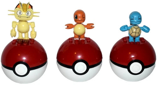 Mega Construx Pokemon Pokeball Lot of 15 Chikorita Cyndaquil Hoppip Charmander