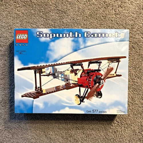 LEGO Sopwith Camel 3451 Advanced Models Aircraft Set 577 pcs Vintage Retired